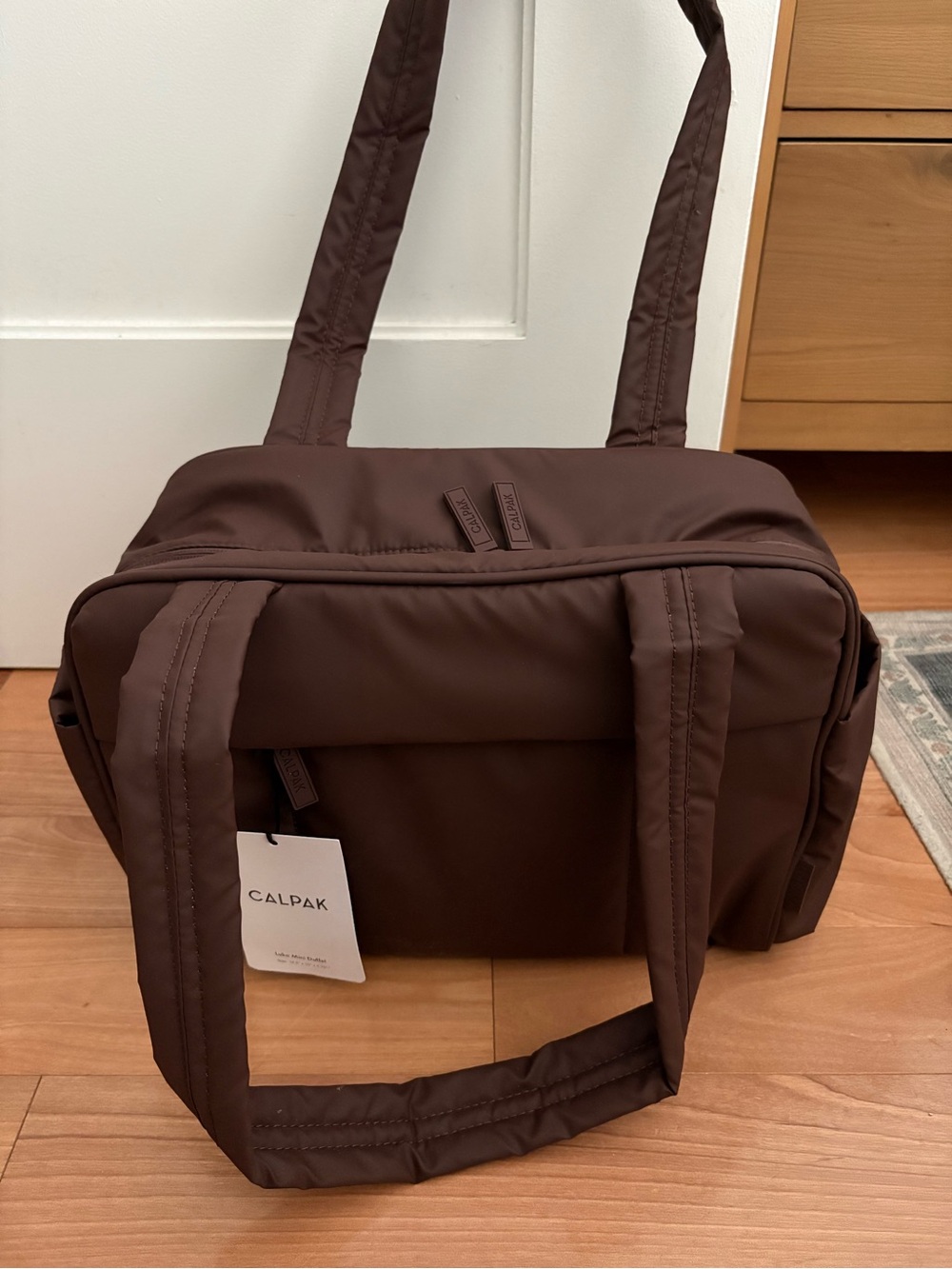 CALPAK Mini Luka Duffel in Walnut NWT